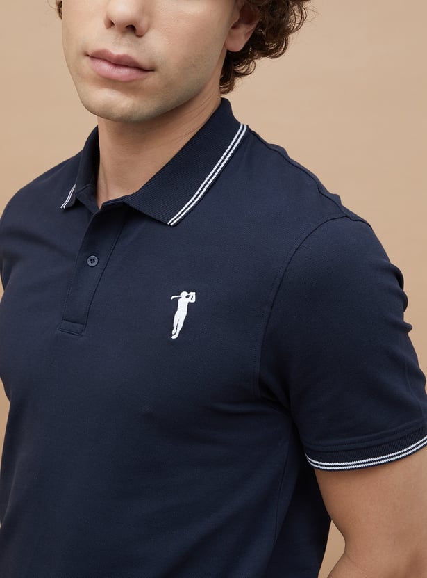 BOSSINI Solid Polo T-shirt