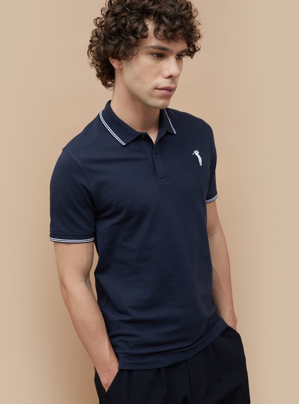 BOSSINI Solid Polo T-shirt