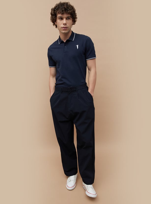BOSSINI Solid Polo T-shirt