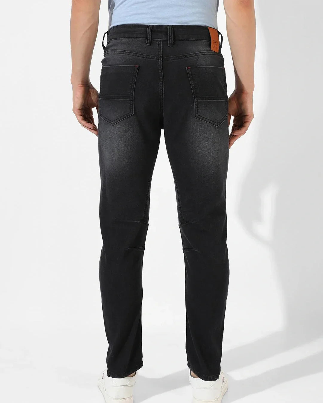 Men's Black Washed Jeans
