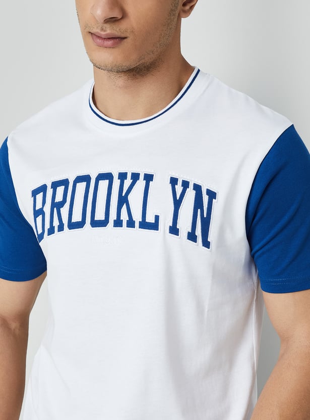 Fame Men Colourblocked T-shirt